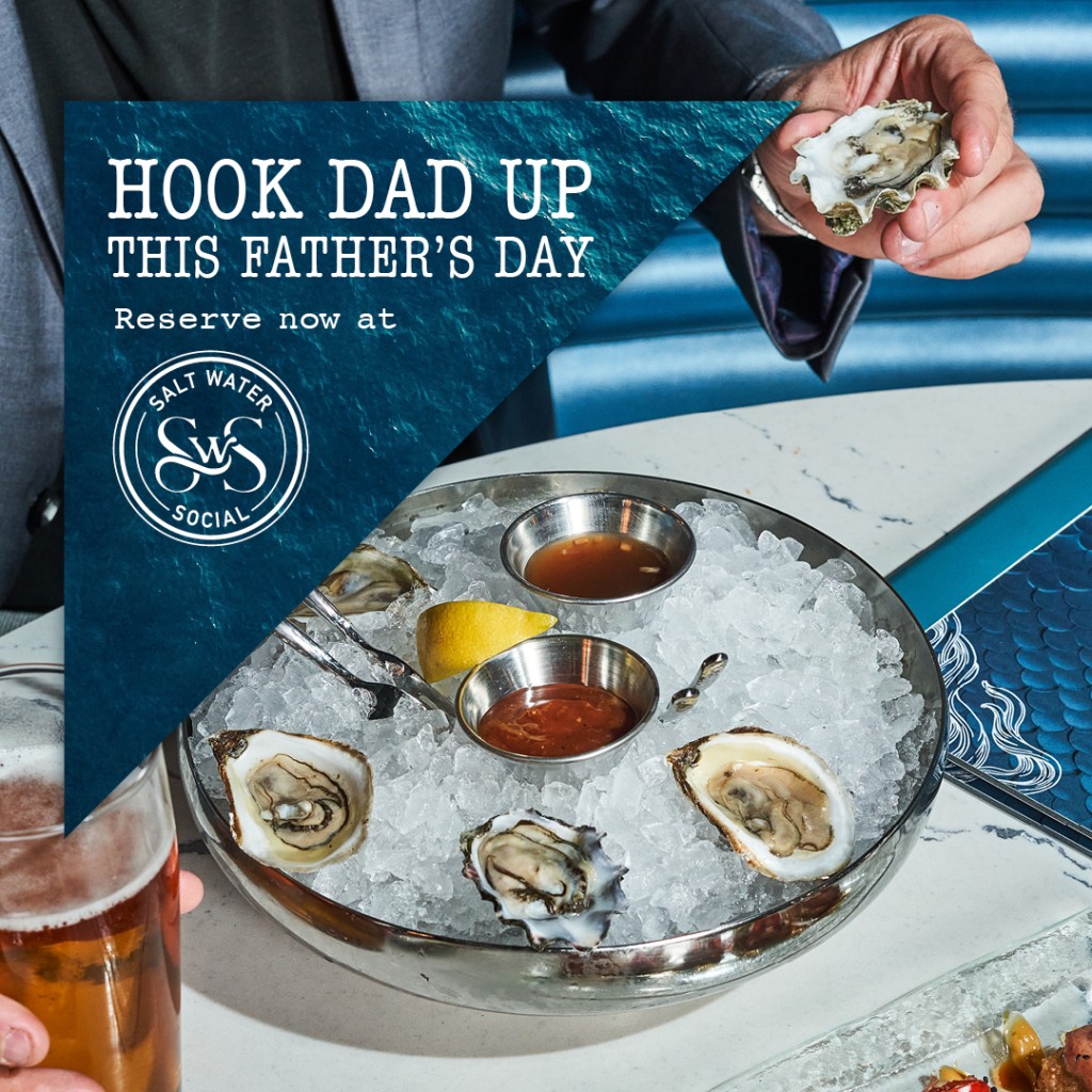 Hook Dad Up this Father's Day with our amazing seafood menu.11
