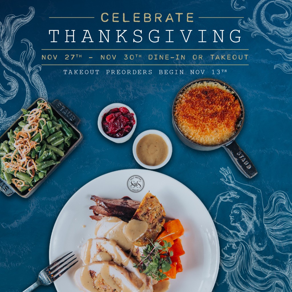 Delicious Thanksgiving food at Salt Water Social!